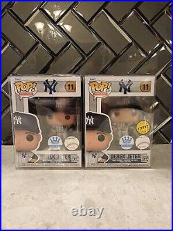 Funko Pop! New York Yankees Derek Jeter Chase Bundle, Funko Shop Exclusive