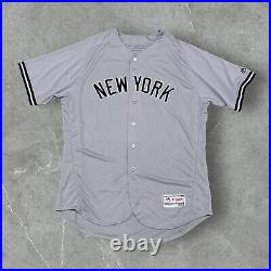 Giancarlo Stanton #27 New York Yankees Authentic Road Jersey 52 Majestic 7300