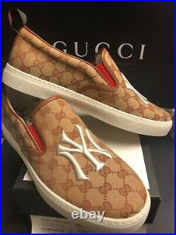 Gucci Gg Ny Yankees Slip On Sneakers Gucci Size 11, Us Size 12, 100% Authentic