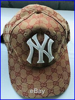 Gucci Men`s Hot Designer Baseball Cap NY New York Yankees