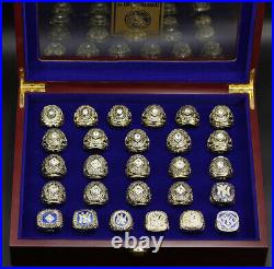 HOT New York Yankees All Years Rings Championship Ring fans collection gift box