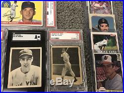HUGE baseball card lot PSA BGS BVG SGC and PSA 1951 Bowman Mickey Mantle rookie