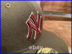 Hat Club Aux New York Yankees 2003 World Series MF DOOM Fitted Hat 7 3/4 Olive