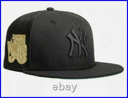 Hat Club New York Yankees World Series Patch Gold Digger Collection SZ 7 1/8