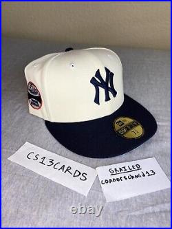 Hat Club'White Dome' New York Yankees Sz 7 1/4 New Era 59Fifty 50th Anniversary