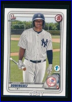 JASSON DOMINGUEZ 2020 Bowman 1st Edition Yankees Rookie Card RC QUANTITY AVAIL