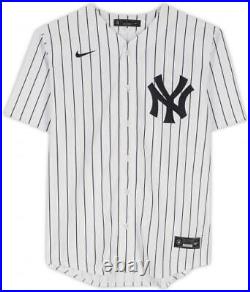 Jasson Dominguez New York Yankees Autographed White Nike Replica Jersey