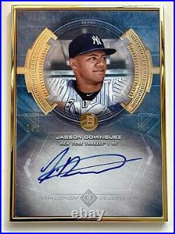 Jasson Dominguez True #1/1 Auto On Card Gold 2020 Bowman Transcendent Yankees
