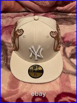 Jon Stan New Era Hat 7 1/8 New York Yankees Beige