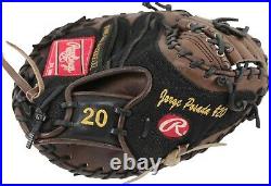 Jorge Posada New York Yankees Game Used Catcher's Glove Mitt Psa Taube Loa