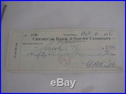 Jsa Babe Ruth Signed Check 10/09/1936 Autograph New York Yankees Hof