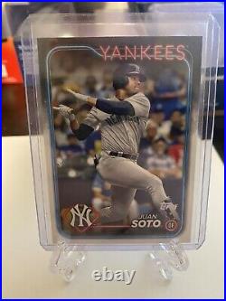 Juan Soto 2024 Topps Series 1 SSSP Yankees Variation. RARE YANKEES