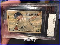 Just Back From BVG 1951 Bowman Mickey Mantle New York Yankees RC Rookie Card