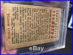 Just Back From BVG 1951 Bowman Mickey Mantle New York Yankees RC Rookie Card