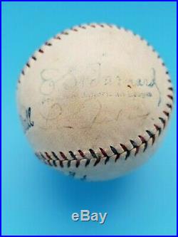 LOU GEHRIG & BABE RUTH AUTOGRAPHED 1928 A. L. BASEBALL with BOX JSA LETTER