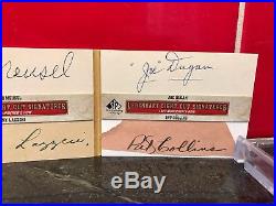Legendary Cuts 1/1 Babe Ruth Lou Gehrig Auto 1927 Yankees Murderers Row Booklet