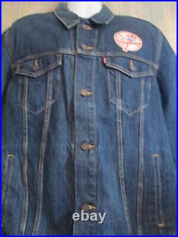 Levis New York NY Yankees Denim Jacket Mens 2XL MLB Baseball Bronx Bombers Rare