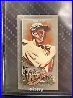 Lou Gehrig 1/1 Silver Mini 2022 Topps Allen & Ginter X New York Yankees HOF