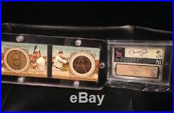 Lou Gehrig Cal Ripken Dual Bat Knob 2012 Allen Ginter Amazing Card! 1/1