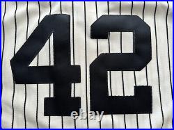 MARIANO RIVERA NEW YORK YANKEES MAJESTIC AUTHENTIC WHITE JERSEY With 2013 PATCH 56