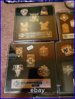 MLB New York Yankees Set Of Five World Series Commemorative LE Baseball Pins