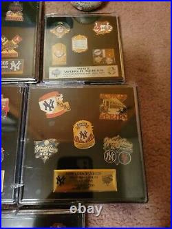 MLB New York Yankees Set Of Five World Series Commemorative LE Baseball Pins