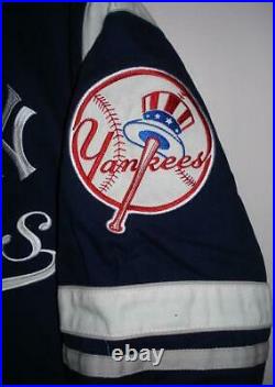 MLB New York Yankees Twill Cotton Navy Jackets JH Design New