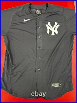 MLB Nike Authentic New York Yankees Size 52 On Field Standard Navy Jersey