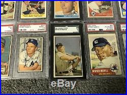 MUST SEE! Mickey Mantle collection 1951 Bowman 311 1952 1953 Topps PSA SGC BVG