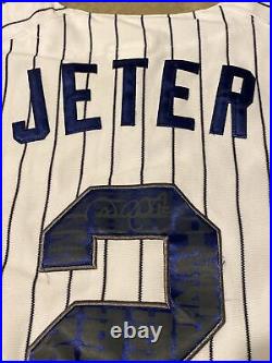 Majestic Derek Jeter New York Yankees Jersey 3000 Hits SZ 48 SIGNED RARE