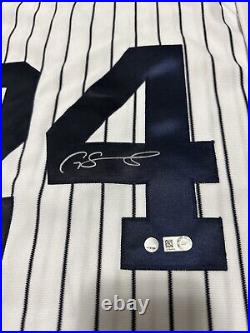 Majestic New York Yankees Gary Sanchez Autograph jersey size 44 Large gift