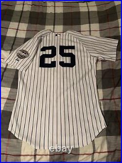 Majestic New York Yankees Mark Teixeira Home Jersey Pinstripe White Size 44 2009