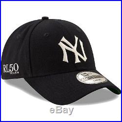 Men's New York Yankees New Era Navy Polo Ralph Lauren 49FORTY Fitted Hat Cap LTD