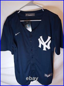 Men's New York Yankees Nike Navy Blue Away Blank Jersey (M)