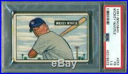 Mickey Mantle 1951 Bowman Rookie #253 PSA 1.5 Very Nice PSA Example