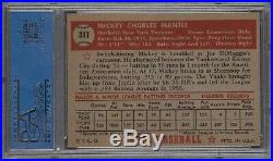Mickey Mantle 1952 Topps Baseball Rookie Card #311 PSA Graded EX 5