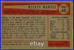 Mickey Mantle 1954 Bowman Card #65