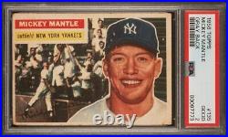 Mickey Mantle 1956 Topps 135 New York Yankees Triple Crown Year MVP HOF PSA 2