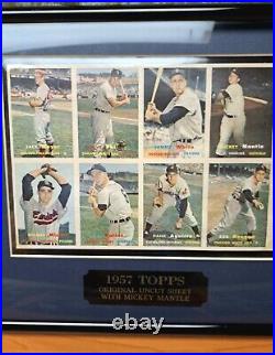 Mickey Mantle 1957 Topps #95 Vintage New York Yankees Baseball Original uncut