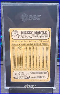 Mickey Mantle 1968 Topps #280 Vintage Graded SGC 2.5 New York Yankees