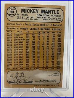 Mickey Mantle 1968 Topps / New York Yankees