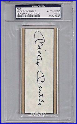Mickey Mantle Auto Cut PSA/DNA Certified #83847445 PSA Sports Authenticator