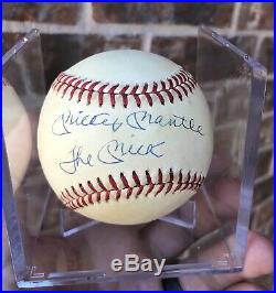 Mickey Mantle Autographed Baseball with THE MICK Inscription- PSA/Steiner COA