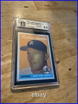 Mickey Mantle GAI 8.5 Vintage Topps Finest Collector Card New York Yankees 1996
