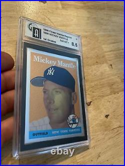 Mickey Mantle GAI 8.5 Vintage Topps Finest Collector Card New York Yankees 1996
