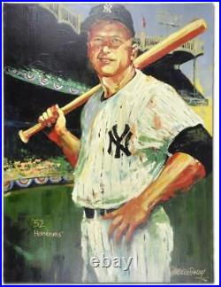 Mickey Mantle New York Yankees Unsigned 30x40 Giclee Malcolm Farley Fanatics