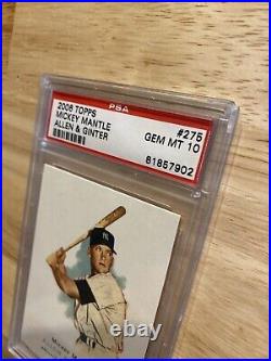 Mickey Mantle PSA 10 Topps Allen Ginter GEM MINT New York Yankees Collector NYC