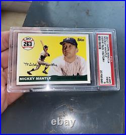 Mickey Mantle PSA 9 Topps MINT New York Yankees Baseball MLB Collector Card 2007