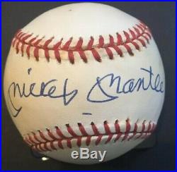 Mickey Mantle Signed Autograph Baseball UDA Upper Deck COA