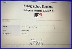 Mickey Mantle and Mike Trout Autographed Baseball MLB JSA Authenticated RO-A